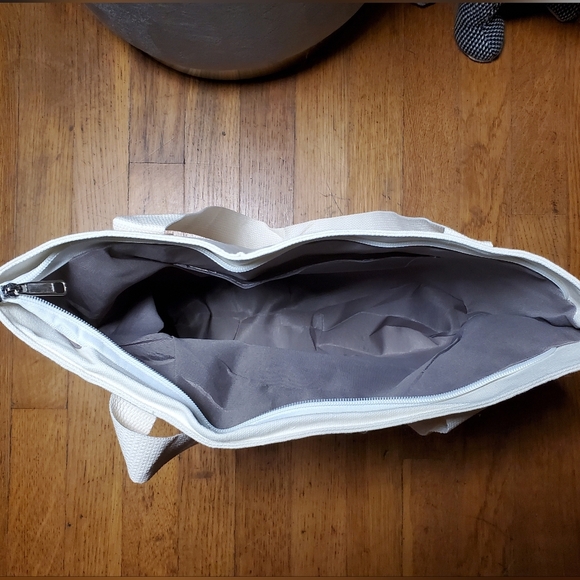 Funny Words Cat Tote Bag with Zipper - Picture 4 of 8